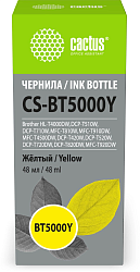 Чернила Cactus CS-BT5000Y желтый 48мл для Brother HL-T4000DW, DCP-T510W, DCP-T710W, MFC-T810W, MFC-T910DW, MFC-T4500DW, DCP-T420W, DCP-T520W, DCP-T720DW, DCP-T820DW, MFC-T920DW