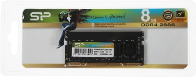 Память DDR4 8GB 2666MHz Silicon Power SP008GBSFU266X02 RTL PC4-21300 CL19 SO-DIMM 260-pin 1.2В single rank Ret