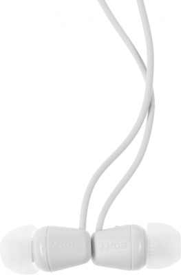 Гарнитура внутриканальные Sony WI-C100 белый беспроводные bluetooth шейный обод (WI-C100/WZ)