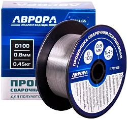 Проволока свар. Aurora E71T-GS D0.8мм 450гр (39776)