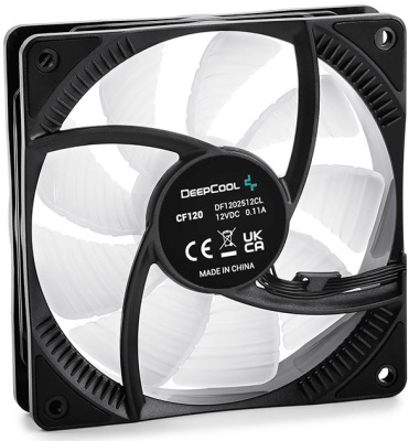 Вентилятор для корпуса Deepcool CF 120 ARGB 120х120x25 черный 4-pin 27дБ (упак.:3шт) (DP-FRGB-RF120-3C) Ret