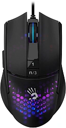 Мышь A4Tech Bloody L65 Max черный/фиолетовый оптическая 12000dpi USB 6but (L65 MAX/HONEYCOMB)