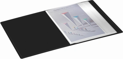 Папка с 60 прозр.вклад. Silwerhof Eco A4 пластик 0.7мм черный