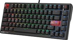 Клавиатура A4Tech MS76 механическая черный USB Multimedia for gamer LED кабель 1.8м
