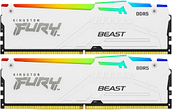 Память DDR5 2x32GB 5200MHz Kingston KF552C40BWAK2-64 Fury Beast RGB RTL Gaming PC5-41600 CL40 DIMM 288-pin 1.25В single rank с радиатором Ret