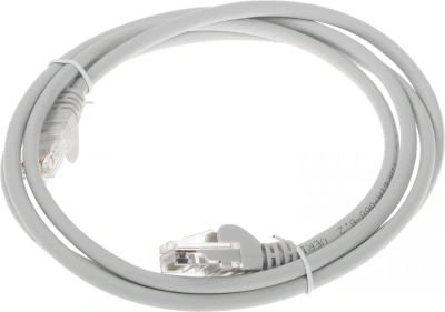 Патч-корд Lanmaster LAN-PC45/U5E-1.5-GY UTP RJ-45 вил.-вилка RJ-45 кат.5E 1.5м серый LSZH (уп.:1шт)