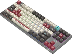 Клавиатура A4Tech Bloody WS87 механическая серый/красный USB беспроводная BT/Radio Multimedia for gamer LED (WS87)