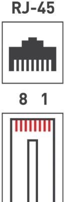 Коннектор PROconnect (05-1021-3) кат.5E RJ45 прозрачный