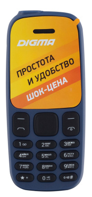 Мобильный телефон Digma A106 Linx 32Mb синий моноблок 2Sim 1.44" 68x98 GSM900/1800