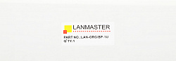 Кабельный органайзер Горизонтальный Lanmaster LAN-ORG/BP-1U двухсторонний щетки 1U шир.:19"