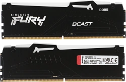Память DDR5 2x8GB 5200MHz Kingston KF552C40BBAK2-16 Fury Beast Black RGB RTL PC5-41600 CL40 DIMM 288-pin 1.25В kit single rank с радиатором Ret