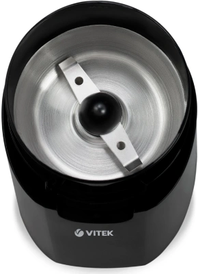 Кофемолка Vitek VT-7124 BK 150Вт сист.помол.:ротац.нож вместим.:60гр черный