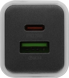 Сетевое зар./устр. Hoco N46 Glorious 20W 3A (PD+QC+AFC) USB-A/Type-C универсальное белый (35301)