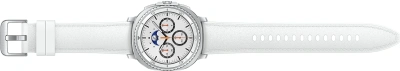 Смарт-часы Samsung Galaxy Watch 8 Classic LTE 46мм 1.34" Super AMOLED корп.серебристый рем.белый (SM-L505FZWACAU)