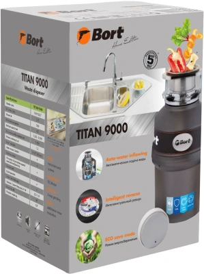 Измельчитель Bort Titan 9000 560Вт черный