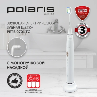 Зубная щетка электрическая Polaris PETB 0701 TC белый