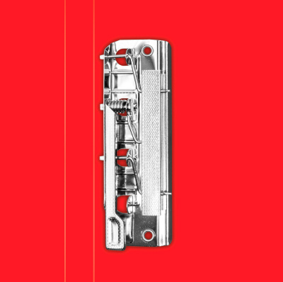 Папка метал.зажим Бюрократ -PZ07CRED A4 пластик 0.7мм внут.и торц.карм красный