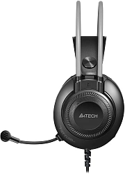Наушники с микрофоном A4Tech Fstyler FH200U серый 2м накладные USB оголовье (FH200U GREY)