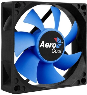 Вентилятор для корпуса Aerocool Motion 8 Plus 80х80x25 черный 3-pin 4-pin (Molex) 25дБ Ret