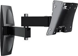 Кронштейн для телевизора Holder LCDS-5064 черный 15"-38" макс.30кг настенный поворот и наклон