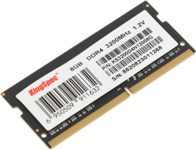 Память DDR4 8GB 3200MHz Kingspec KS3200D4N12008G RTL PC4-25600 CL22 SO-DIMM 260-pin 1.2В single rank Ret