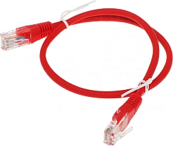 Патч-корд Exegate UTP-RJ45-RJ45-5e-0,5M-LSZH-RD 1Гбит/с UTP 4 пары cat.5E CCA 0.5м красный RJ-45 (m)-RJ-45 (m) (EX286378RUS)