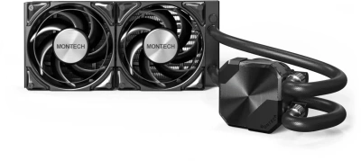 Система водяного охлаждения Montech HyperFlow Silent 240 Soc-AM5/AM4/1200/1700/1851 черный 4-pin 24.8dB Al 310W Ret (HS240BK)