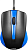 Мышь Оклик 225M черный/синий оптическая 1200dpi USB 3but (288233)