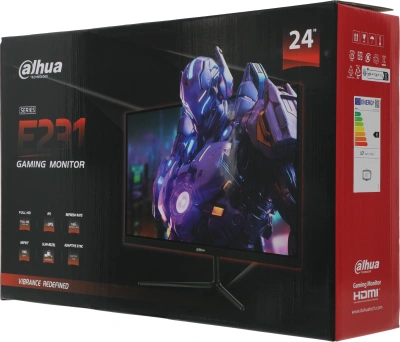 Монитор Dahua 23.8" LM24-E231 черный IPS LED 1ms 16:9 HDMI матовая 1000:1 300cd 178гр/178гр 1920x1080 165Hz DP FHD 3.9кг