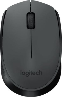 Мышь Logitech M170 серый/черный оптическая 1000dpi беспров. USB 2but (910-004658)