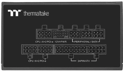 Блок питания Thermaltake ATX 750W Toughpower PF3 Gen.5 80+ platinum 24pin APFC 120mm fan LED 8xSATA Cab Manag RTL