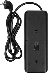 Сетевой фильтр Powercom SP-10 USB2A1СB 3,0м 3.0м (10 розеток) черный (коробка)