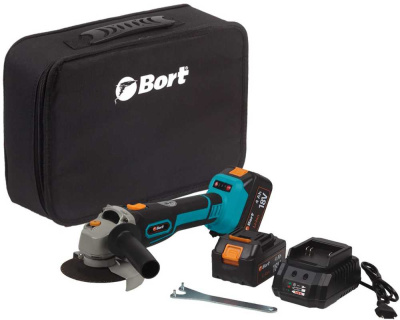 Углошлифовальная машина Bort BWS-18Li-125 1000Вт 9000об/мин рез.шпин.:M14 d=125мм (93722340)