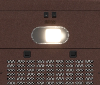 Вытяжка каминная Elikor Сатурн 50П-180-В1Л медный антик/золотистый управление: кнопочное (1 мотор)