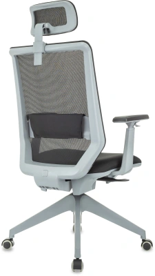 Кресло руководителя Бюрократ MC-G611NL-H черный Elastic-102 с подголов. крестов.4-луч. пластик пластик серый