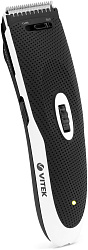 Машинка для стрижки Vitek VT-1355 белый (насадок в компл:2шт)