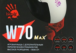 Мышь A4Tech Bloody W70 Max белый/черный оптическая 10000dpi USB 10but (W70 MAX (PANDA WHITE))