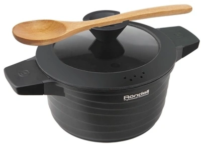 Кастрюля Rondell Walzer RDA-766 4.7л. d=24см (с крышкой) черный