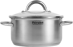 Кастрюля Rondell Point RDS-1310 2л. d=18см (с крышкой) стальной