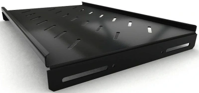 Полка стационарная Hyperline TSH3L-300-RAL9004 1U нагр.:20кг. 19" 300мм черный (упак.:1шт)