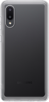 Чехол (клип-кейс) Samsung для Samsung Galaxy A02 Soft Clear Cover прозрачный (EF-QA022TTEGRU)