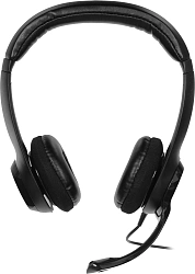Наушники с микрофоном Logitech H390 черный 1.9м накладные USB оголовье (981-001577)