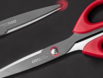 Ножницы Deli EM609 офисные 160мм ручки пластиковые сталь ассорти чехол с европод.