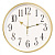 Часы настенные аналоговые Бюрократ WallC-R76P D29см белый (WALLC-R76P29/GOLD)