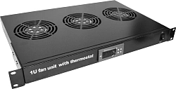 Блок 3-х вентиляторов TWT (TWT-CBB-FANB3-RACK-T) 19". с подшипниками. с термостатом. 1U