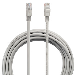 Патч-корд Buro UTP-5E-5M-G UTP 4 пары cat.5E CCA molded 5м серый RJ-45 (m)-RJ-45 (m)