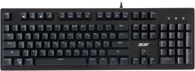 Клавиатура Acer OKW127 механическая черный USB Multimedia for gamer LED (ZL.KBDEE.00H)
