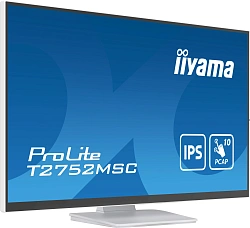 Монитор Iiyama 27" ProLite T2752MSC-W1 белый IPS LED 16:9 HDMI M/M глянцевая 1000:1 400cd 178гр/178гр 1920x1080 60Hz DP FHD USB Touch 6.7кг