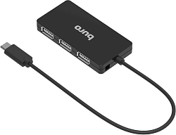 Разветвитель USB-C Buro BPH-C-1730 4порт. черный (BU-USBC-HUB-4U21)