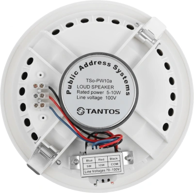 Громкоговоритель Tantos TSo-PW10a потолочный 10Вт белый (00-00026419)